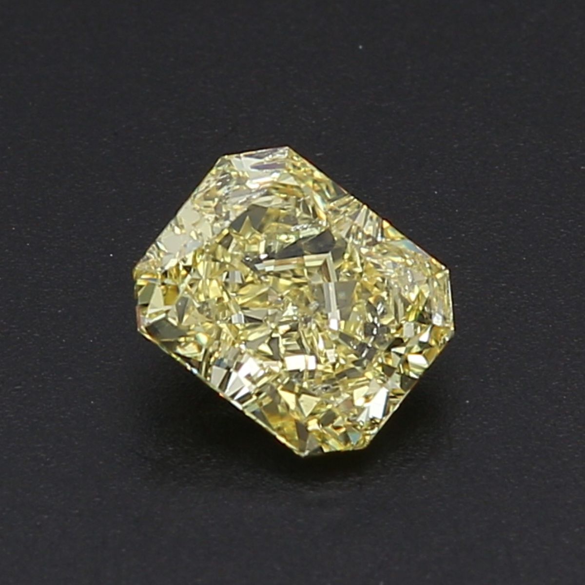 Radiant Fancy Intense Yellow Natural Diamond 1.04ct I1 loose diamond