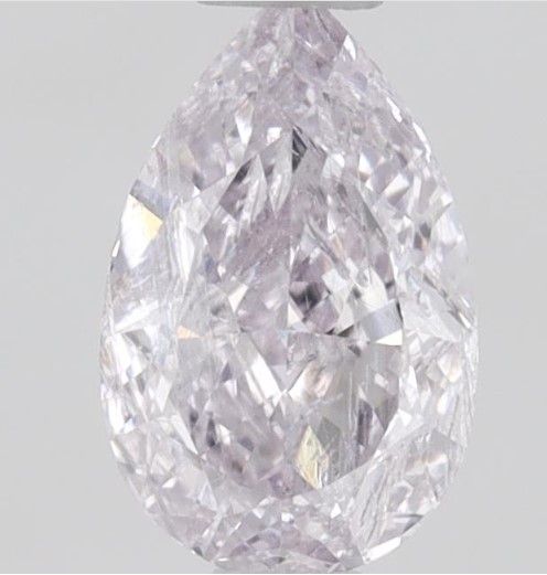 Pear Fancy Light Purplish Pink Natural Diamond 0.38ct I2 loose diamond