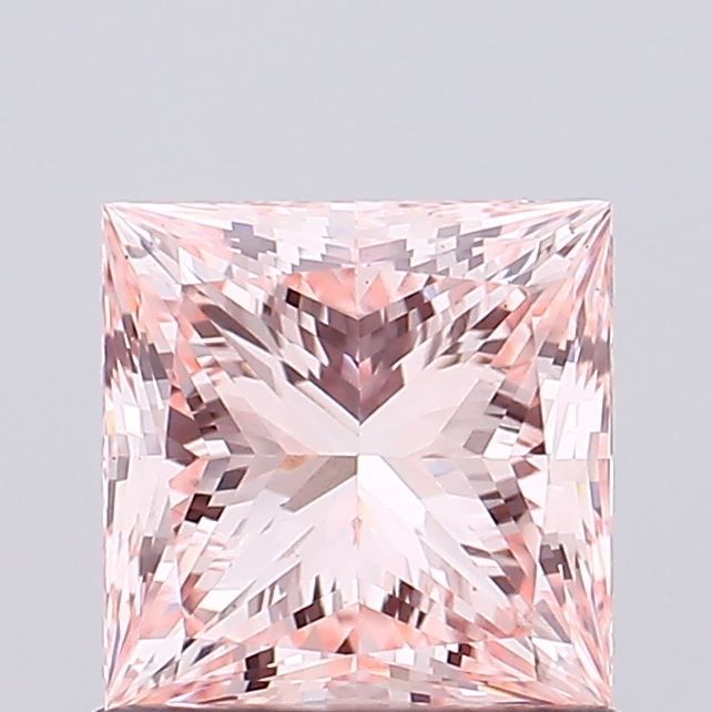 Princess Fancy Intense Pink Lab-grown Diamond 0.97ct VS1 loose diamond