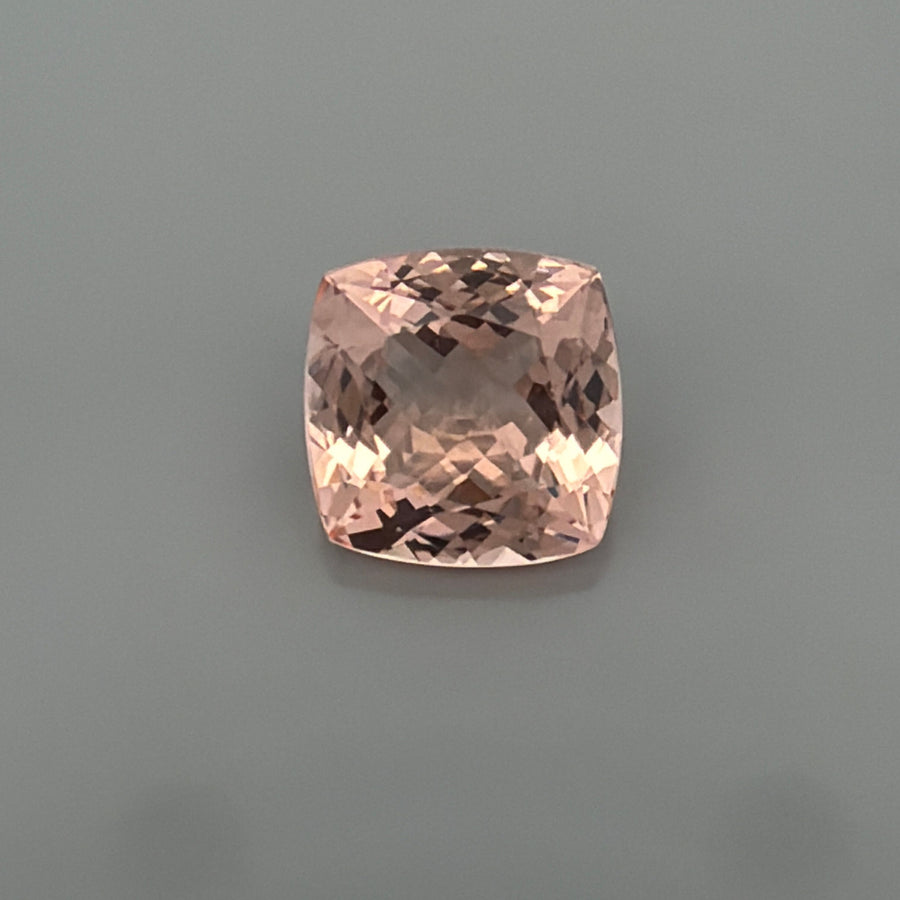 Cushion Pink Morganite 6.72ct loose gemstone