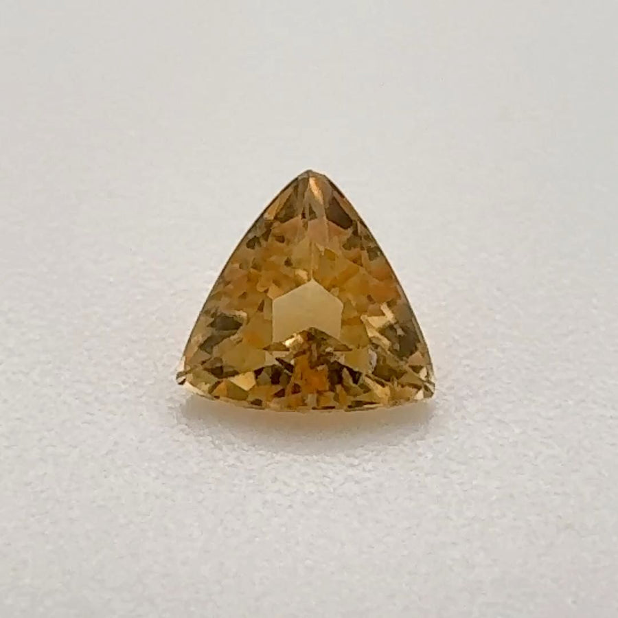 Trilliant Orange Topaz 0.4ct loose gemstone