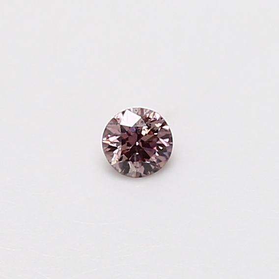 Round Fancy Intense Pink Natural Diamond 0.08ct SI2 loose diamond