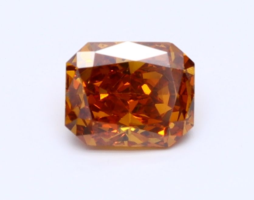 Radiant Fancy Deep Yellowish Orange Natural Diamond 0.5ct SI1 loose diamond