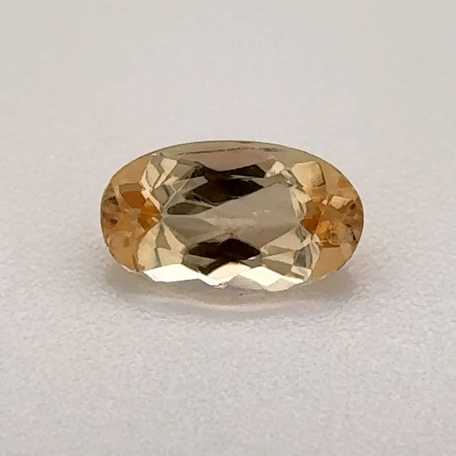 Oval Yellow Topaz 0.665ct loose gemstone