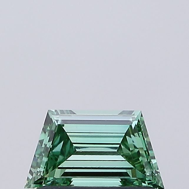 Trapezoid Fancy Vivid Green Lab-grown Diamond 0.47ct VVS2 loose diamond