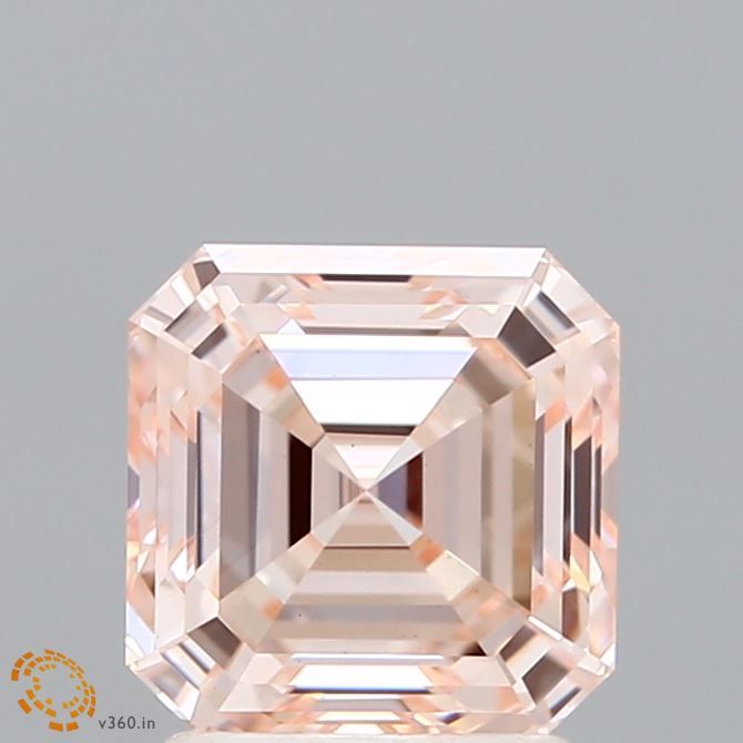 Square Emerald Fancy Intense Pink Lab-grown Diamond 2.04ct VS1 loose diamond