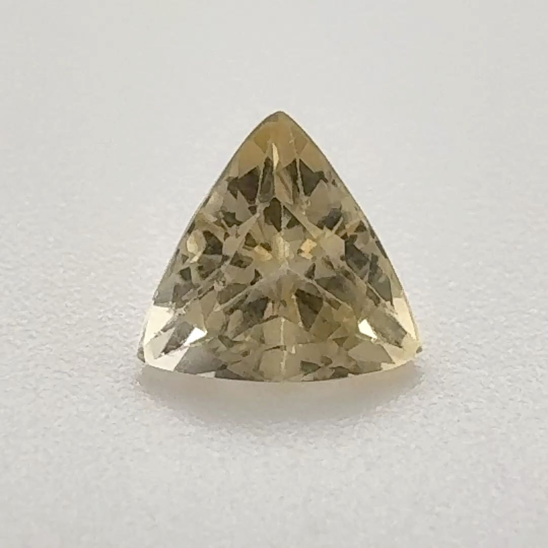 Trilliant Yellow Topaz 0.825ct loose gemstone