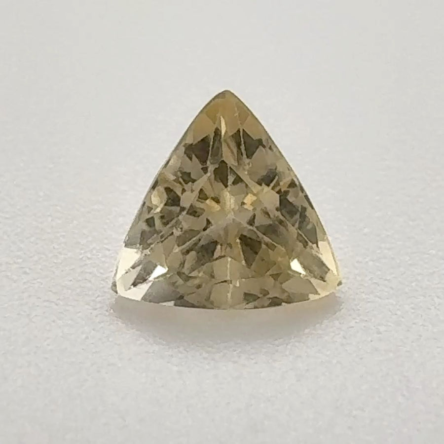 Trilliant Yellow Topaz 0.825ct loose gemstone