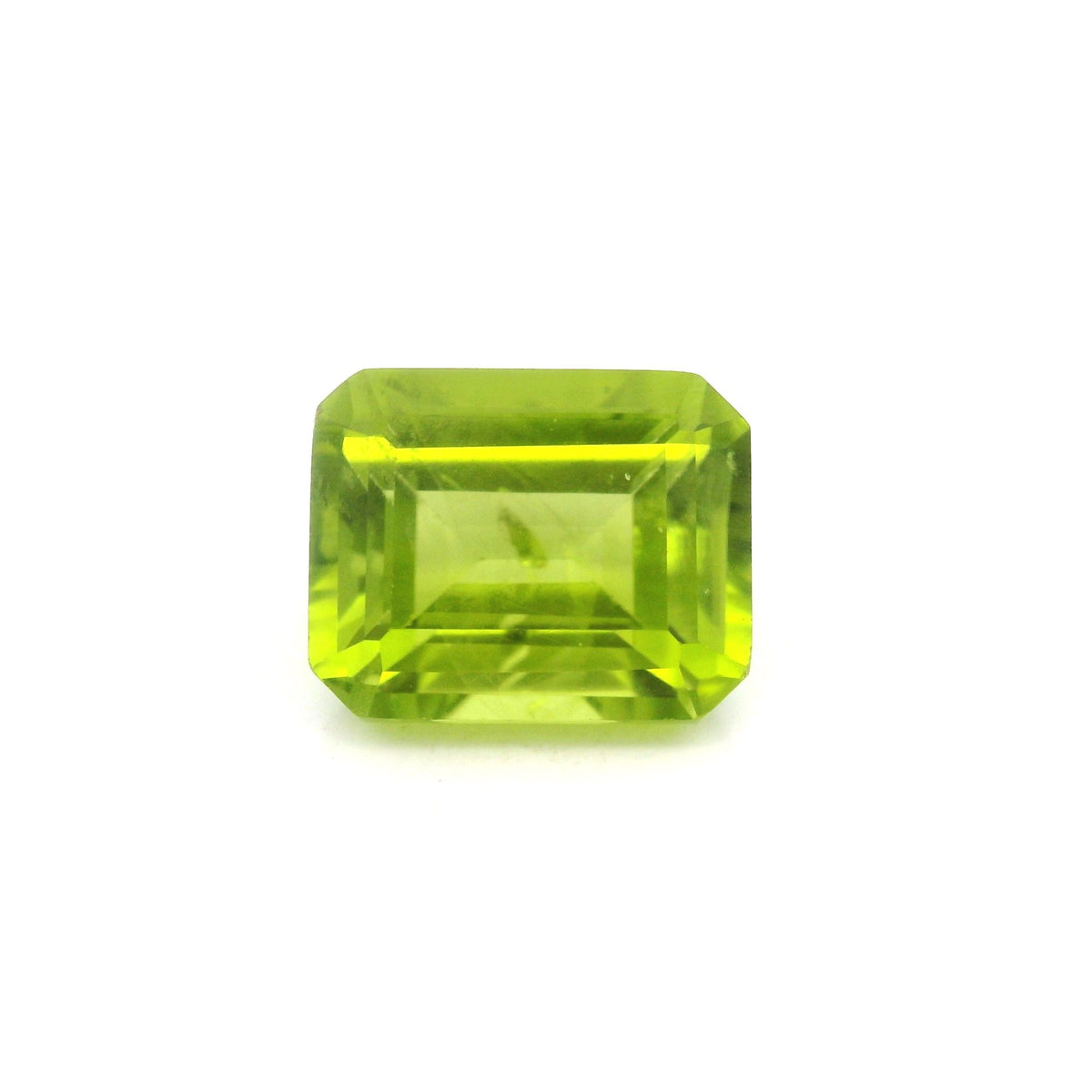 Octagonal Green Peridot 4.56ct loose gemstone