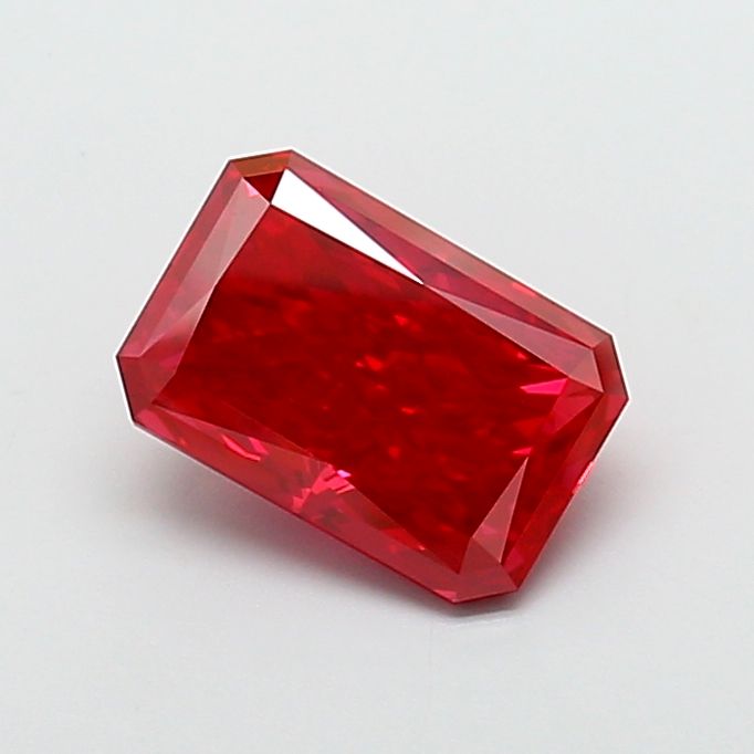 Radiant Fancy Vivid Red Lab-grown Diamond 4.54ct VS1 loose diamond