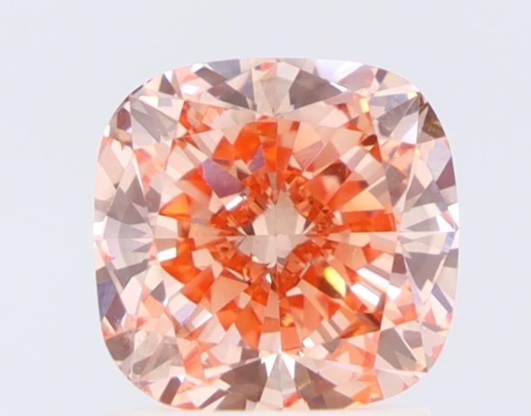 Cushion Fancy Orange Lab-grown Diamond 1.73ct VS2 loose diamond