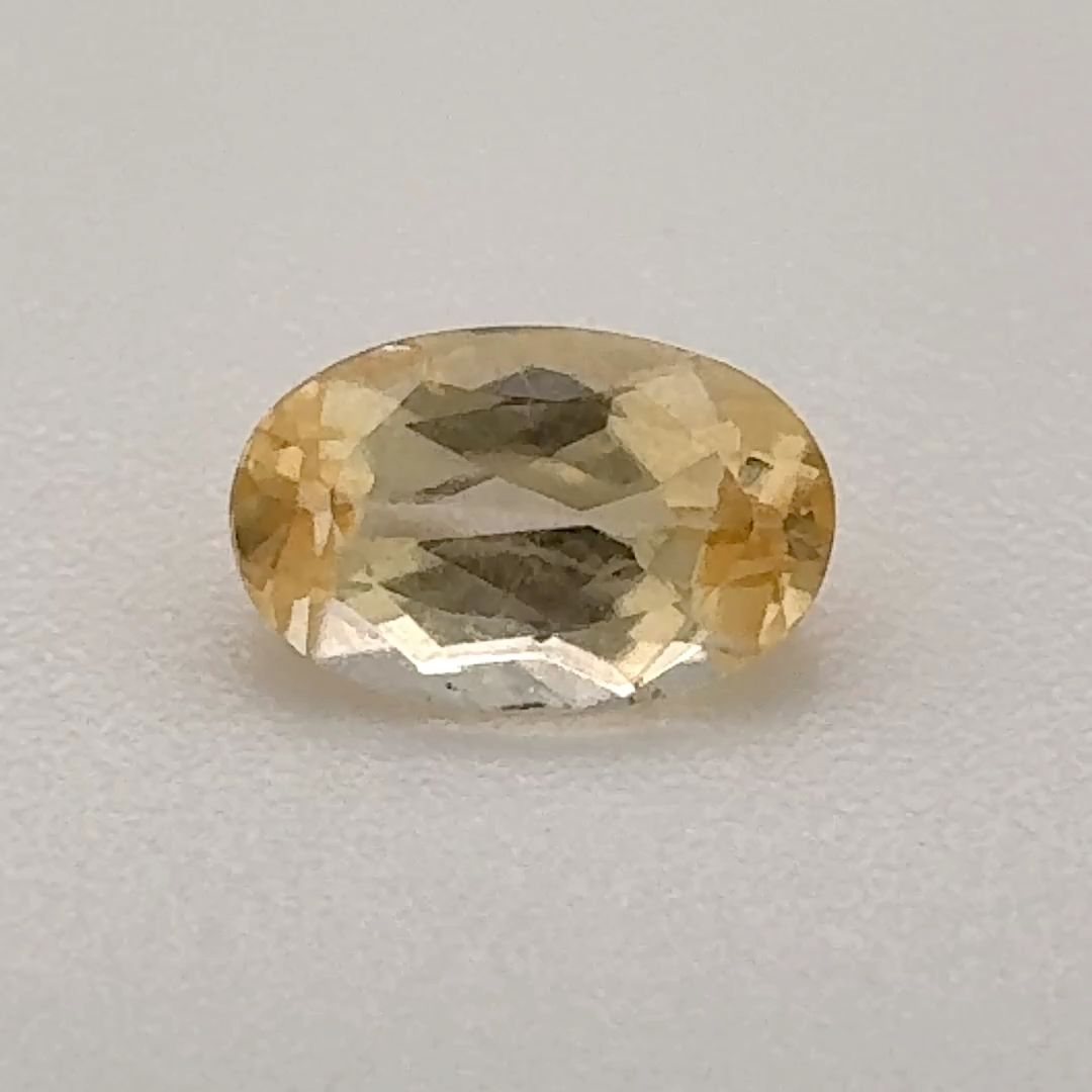 Oval Yellow Topaz 0.61ct loose gemstone