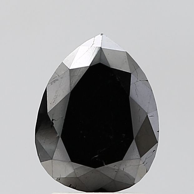 Pear Black Natural Diamond 2.32ct VS2 loose diamond