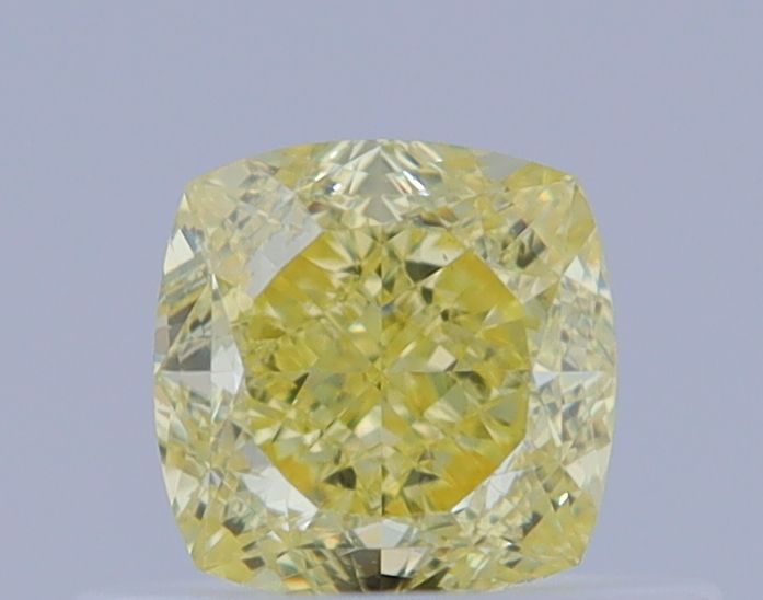 Cushion Fancy Intense Yellow Natural Diamond 0.51ct VS1 loose diamond