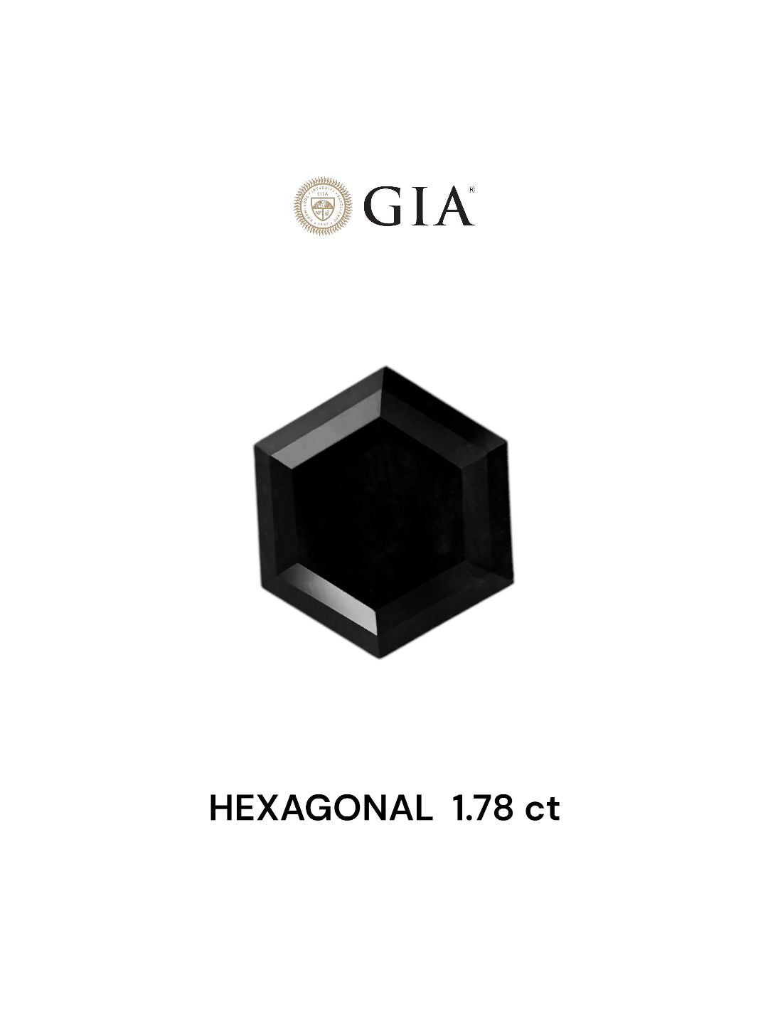 Hexagonal Fancy Dark Brown Natural Diamond 1.78ct VVS2 loose diamond