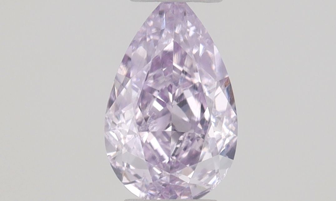 Pear Fancy Pinkish Purple Natural Diamond 0.19ct SI2 loose diamond