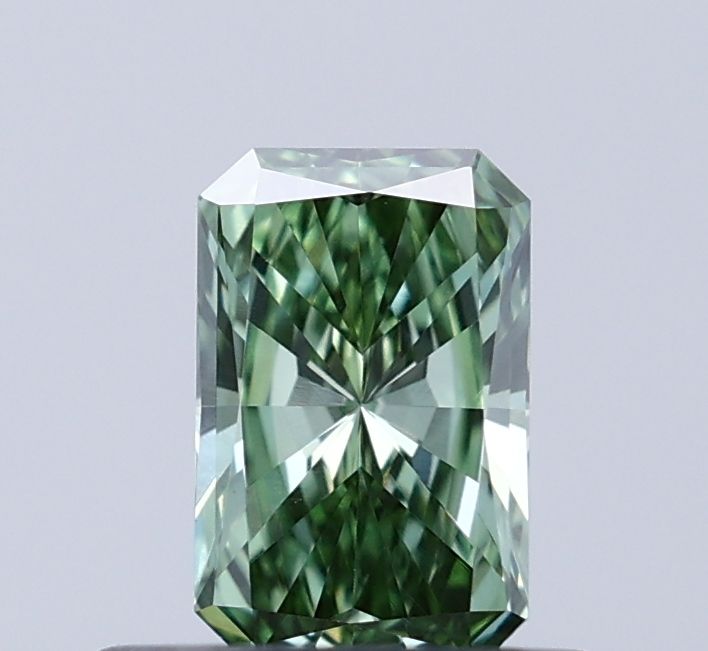 Radiant Fancy Vivid Green Lab-grown Diamond 0.38ct VS1 loose diamond