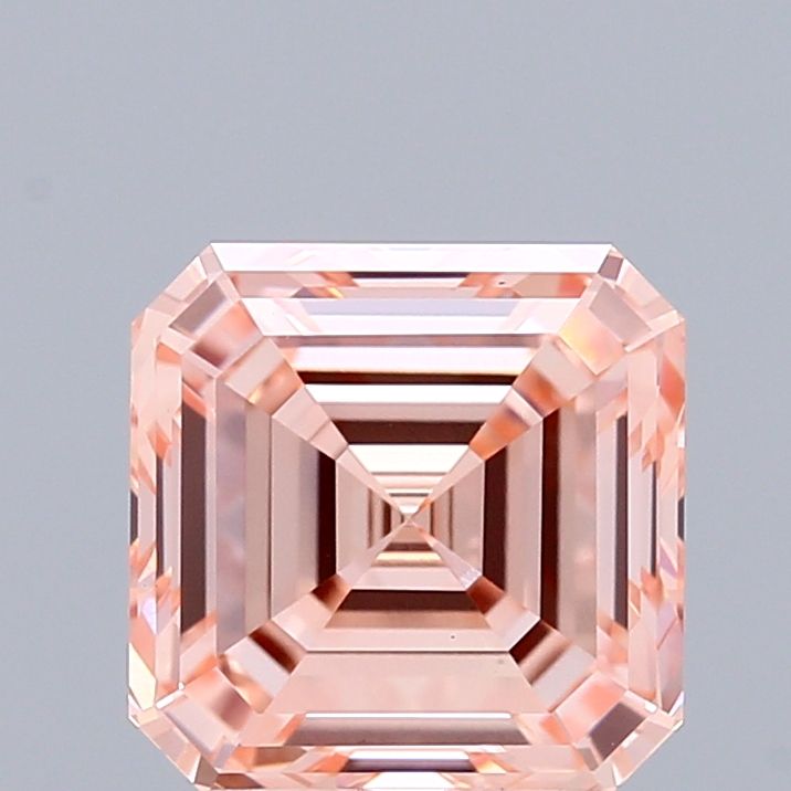 Square Emerald Fancy Intense Pink Lab-grown Diamond 3ct VS1 loose diamond