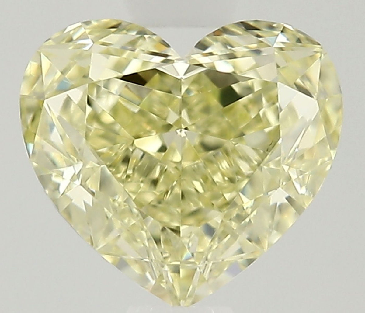 Heart Fancy Light Yellow Natural Diamond 0.73ct VS2 loose diamond