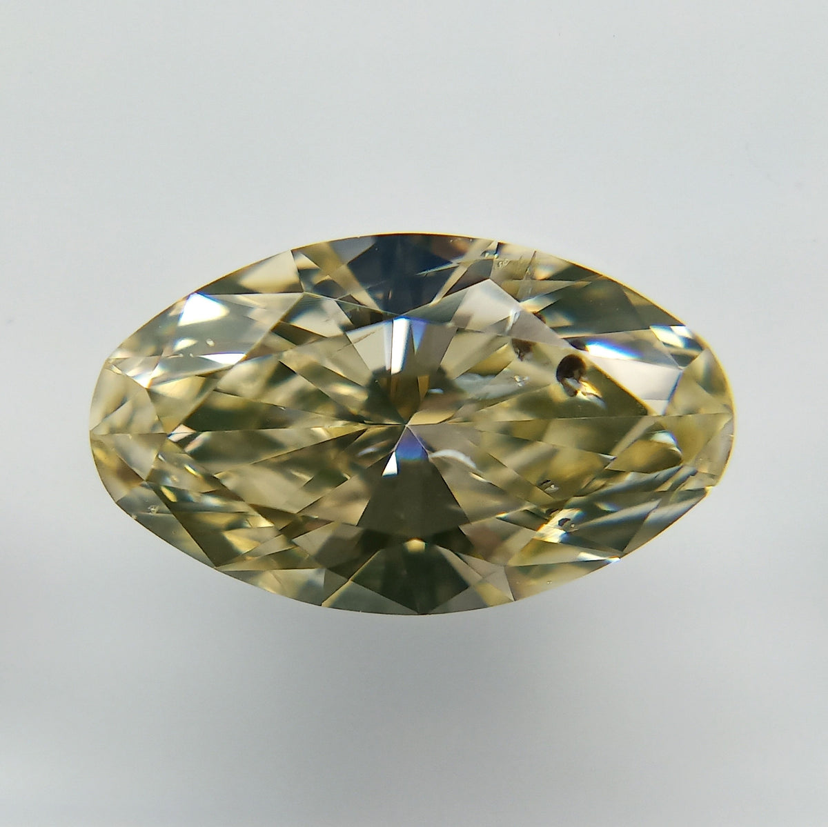 Oval Fancy Light Yellow Natural Diamond 1ct loose diamond