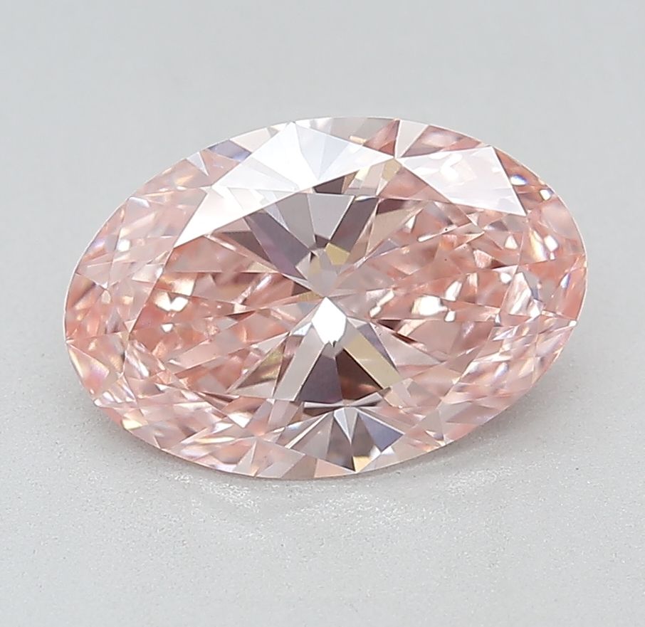 Oval Fancy Vivid Pink Lab-grown Diamond 2.12ct VS1 loose diamond
