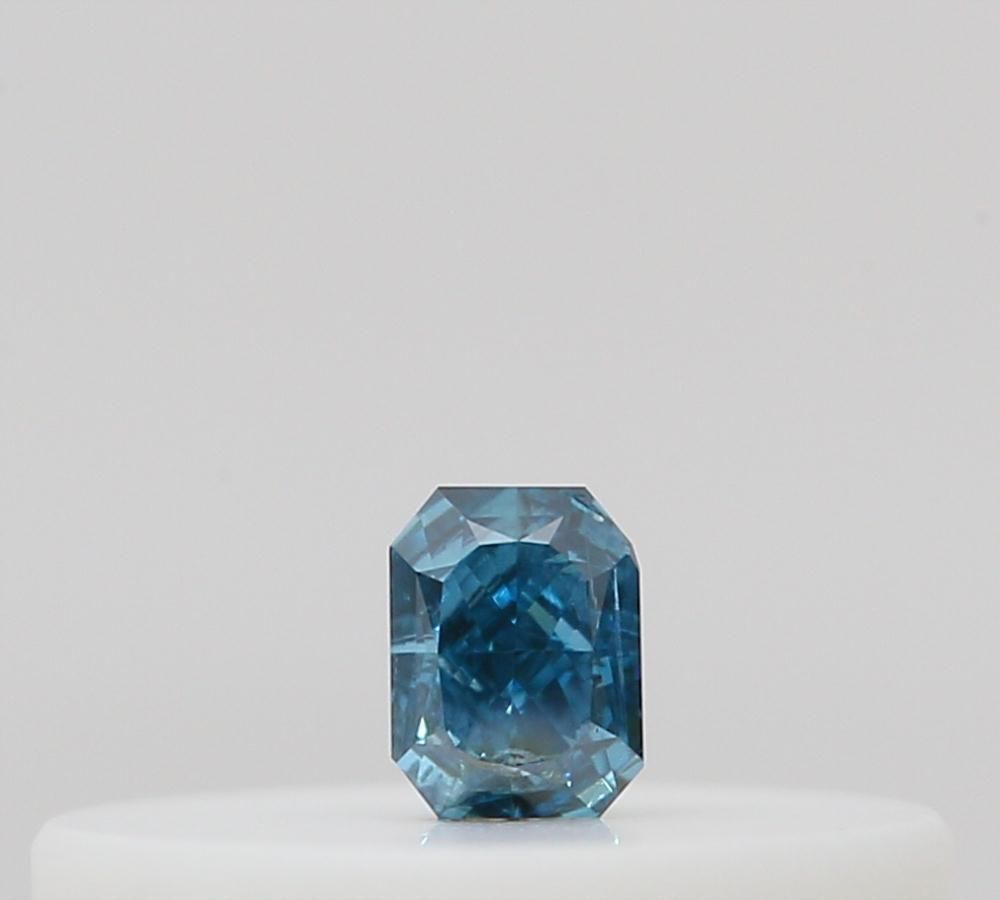 Radiant Fancy Deep Green Blue Natural Diamond 0.03ct loose diamond
