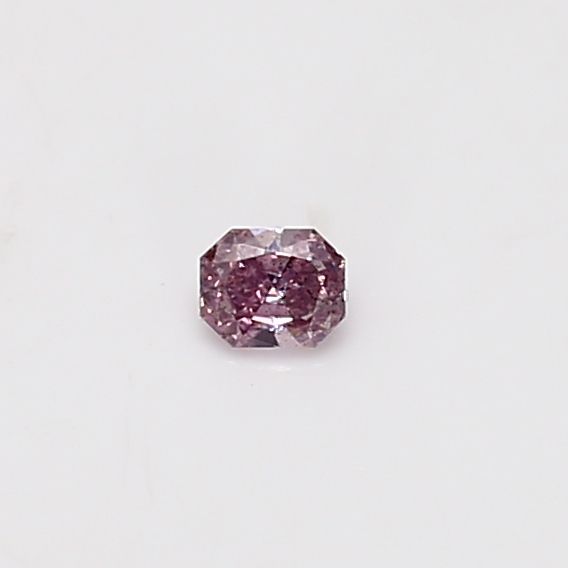 Radiant Purplish Pink Natural Diamond 0.08ct loose diamond