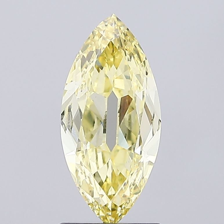 Marquise Fancy Intense Yellow Lab-grown Diamond 1.32ct VVS2 loose diamond