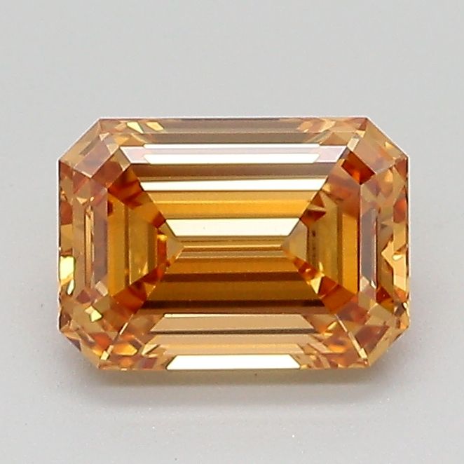 Emerald Fancy Light Yellowish Brown Lab-grown Diamond 1.11ct SI1 loose diamond