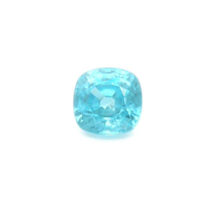 Cushion Blue Zircon 4.36ct loose gemstone