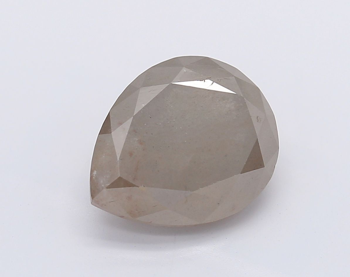 Pear Fancy Gray Natural Diamond 2.54ct loose diamond