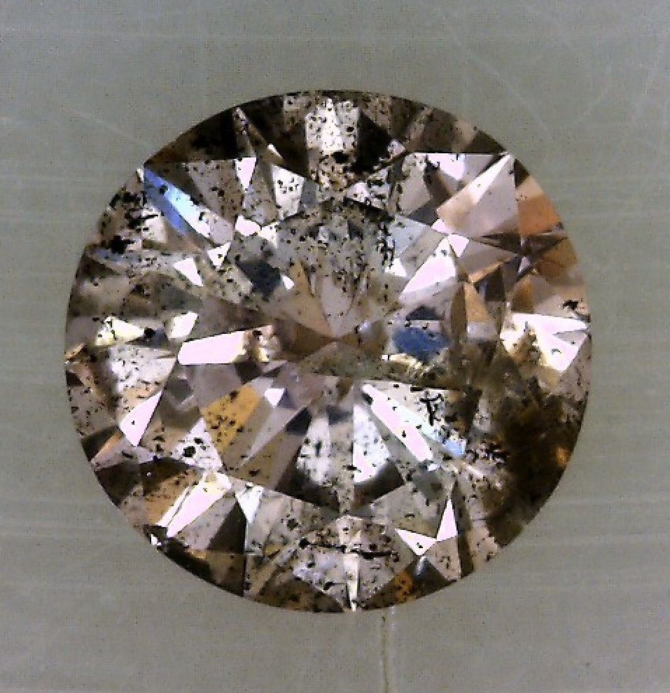 Round Fancy Grayish Pink Purple Natural Diamond 0.3ct loose diamond
