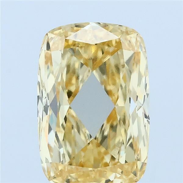 Cushion Fancy Intense Yellow Lab-grown Diamond 3.08ct VVS2 loose diamond