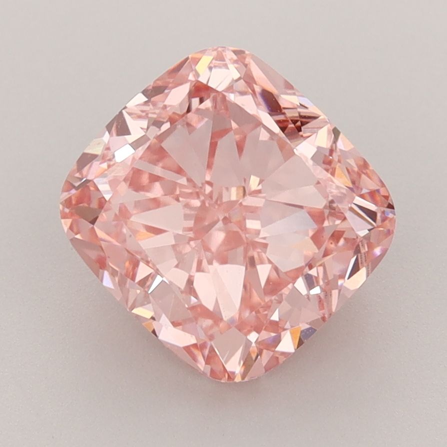 Cushion Fancy Vivid Pink Lab-grown Diamond 3.31ct VS1 loose diamond