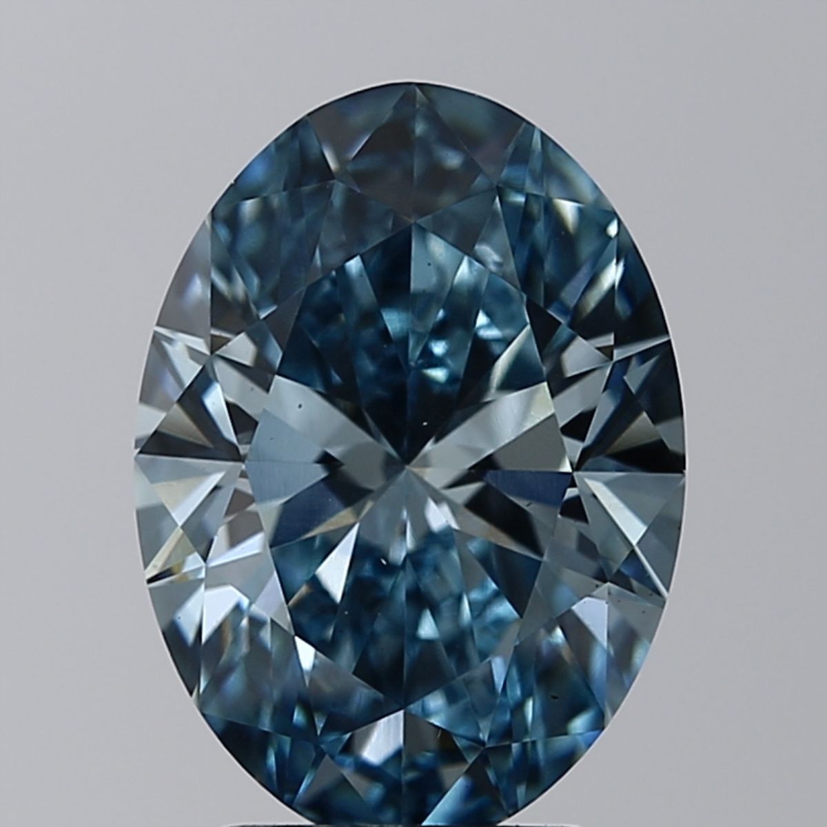 Oval Fancy Vivid Blue Lab-grown Diamond 3.5ct VS2 loose diamond