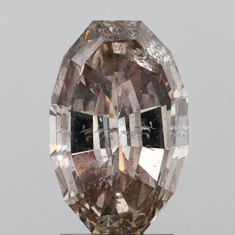 Oval Fancy Light Brown Natural Diamond 3.05ct I1 loose diamond