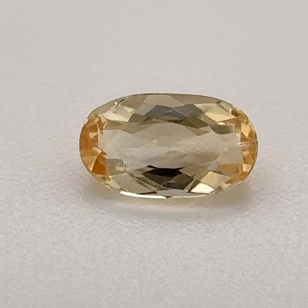 Oval Yellow Topaz 0.73ct loose gemstone