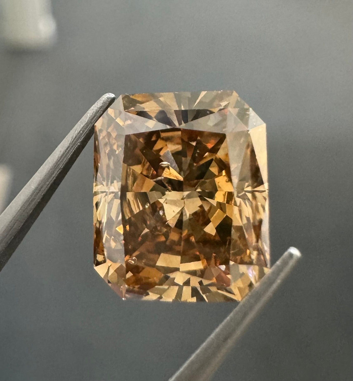 Radiant Brown Natural Diamond 5.22ct SI2 loose diamond