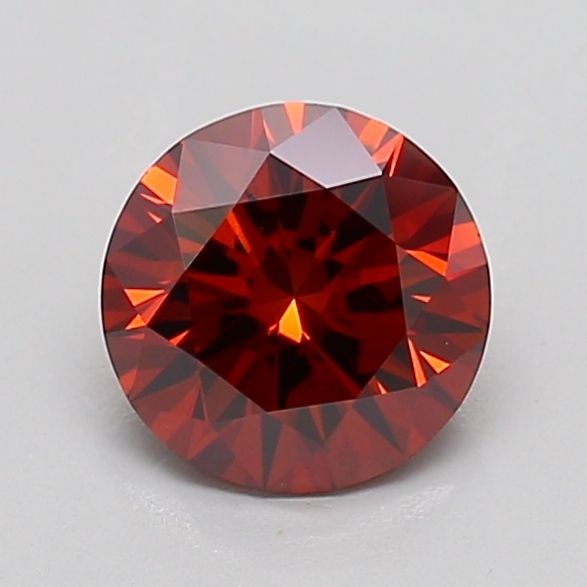 Round Fancy Deep Orange Lab-grown Diamond 1.02ct VS1 loose diamond