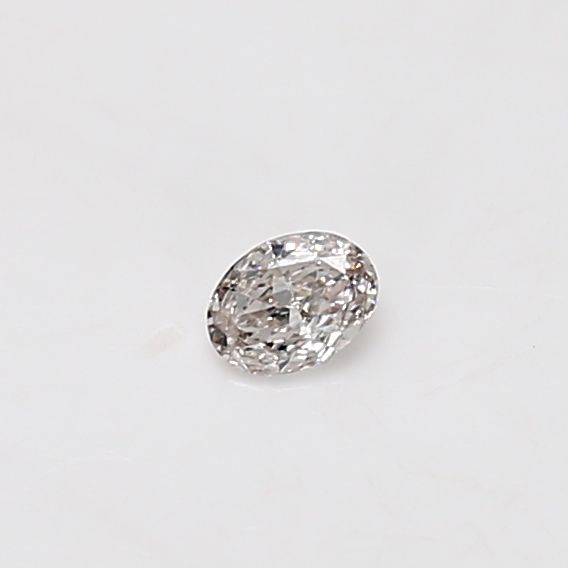 Oval Very Light Pinkish Brown Natural Diamond 0.09ct loose diamond