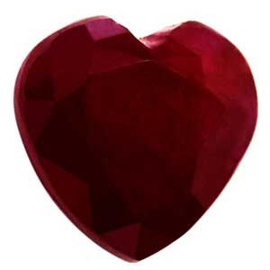Heart Red Ruby 2.18ct loose gemstone