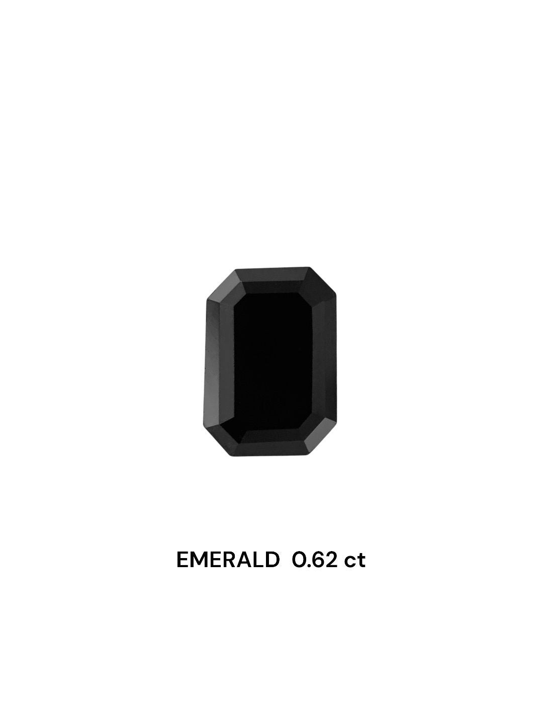 Emerald Fancy Black Natural Diamond 0.62ct VVS2 loose diamond