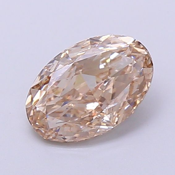 Oval Fancy Light Brown Lab-grown Diamond 1.36ct VS1 loose diamond