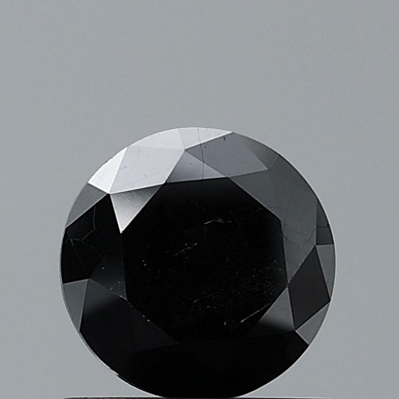 Round Black Natural Diamond 0.92ct VS1 loose diamond