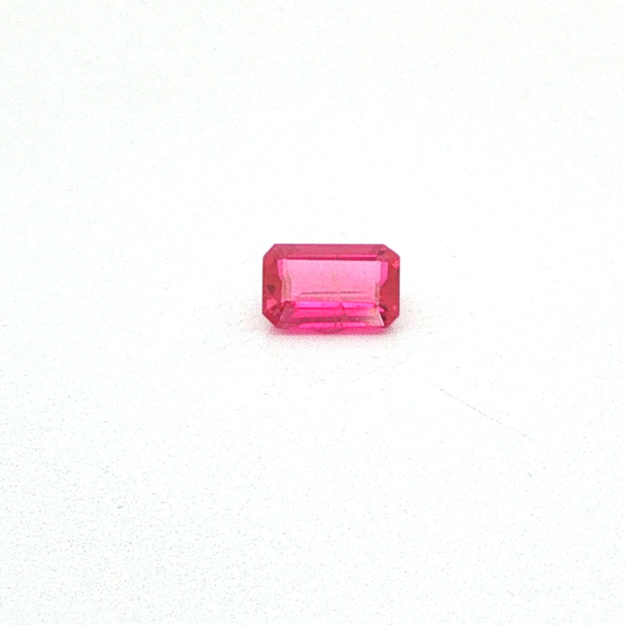 Octagonal Red Ruby 0.51ct loose gemstone