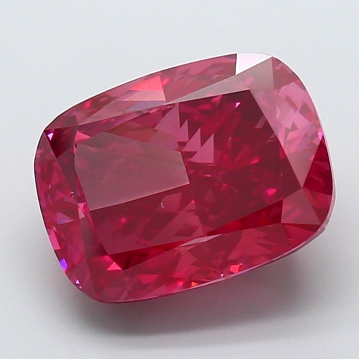 Cushion Fancy Vivid Red Lab-grown Diamond 7.06ct VS1 loose diamond