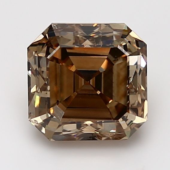 Asscher Fancy Brown Natural Diamond 3.01ct SI2 loose diamond