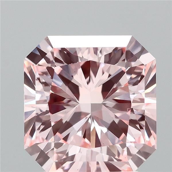 Square Radiant Fancy Vivid Pink Lab-grown Diamond 2.71ct VS1 loose diamond