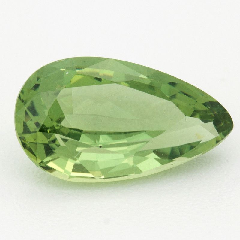 Pear Green Sapphire 3.54ct loose gemstone