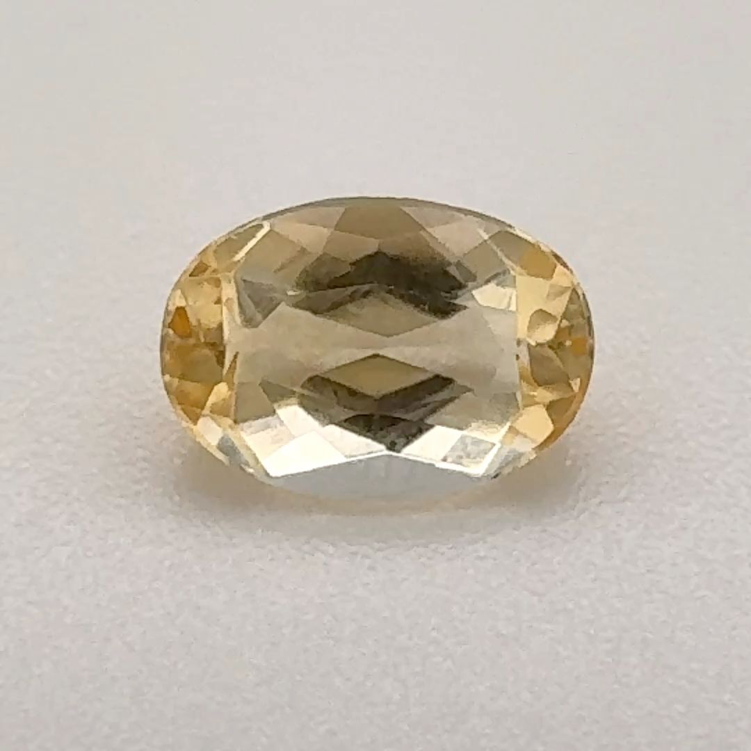 Oval Yellow Topaz 0.82ct loose gemstone